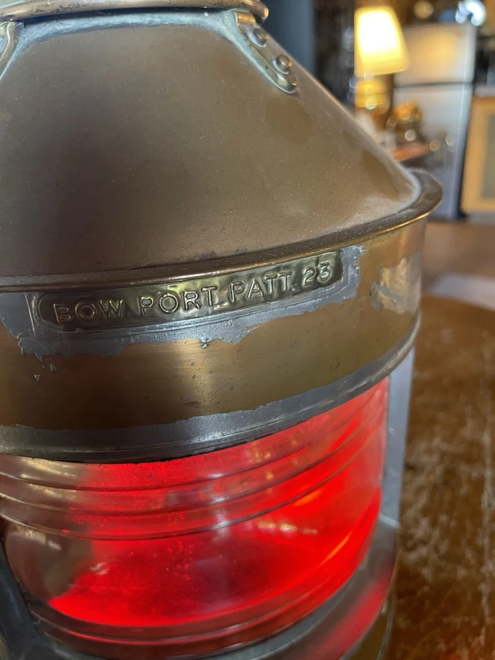 De colección-Antiguo-WW11-Alderson-Envío-Navegación-Luz-Puerto-Todo-Latón-Muy Bonito-Hermoso- Foto 3 de 4