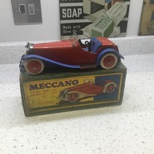 Pre War MECCANO NON CONSTRUCTOR CAR No 1 - 2 Seater Sports Car Boxed Original