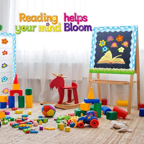 Colorful Summer Reading Flowers Bulletin Board Set - Picture 9 of 9