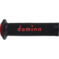 Domino A010 MotoGP Grips - Black/Red, 125mm / Open Ends A01041C4240B7-0