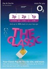 O2 Sim Card Classic New and Sealed