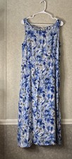 Susan Bristol Dress Womens 14 Pink Blue Floral Pastel Elegant Preppy