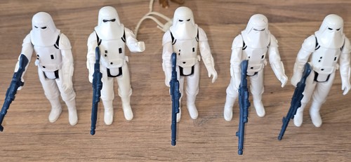 Vintage Star Wars Imperial Snowtroopers x 5 bundle With genuine Original Weapons
