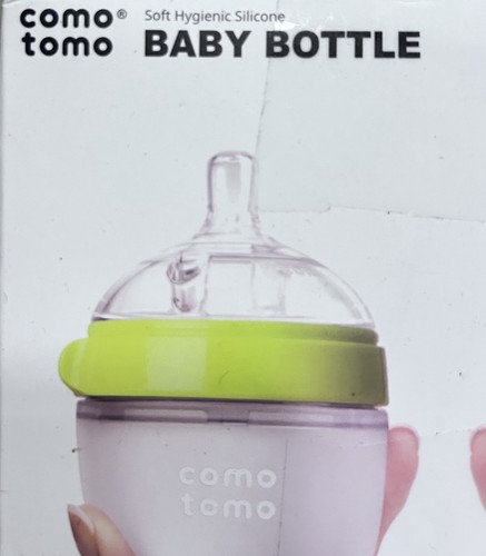 Como Tomo Baby Bottles Lot of 2 Sets 5oz Each w/ Nipples & Lids Green - Picture 3 of 6