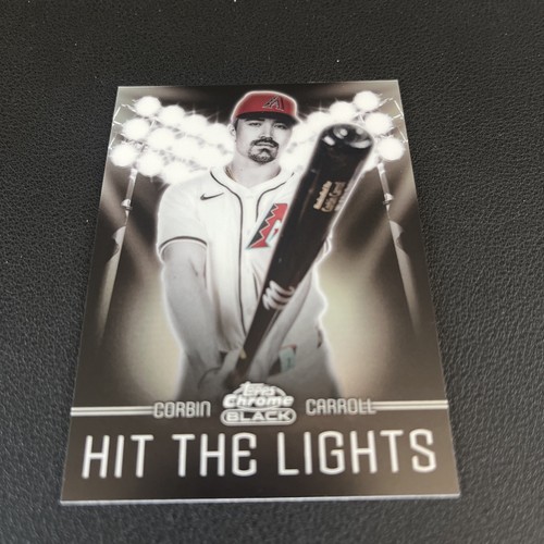 2025 Topps Chrome Black Corbin Carroll Hit The Lights SSP - Bild 2 von 5