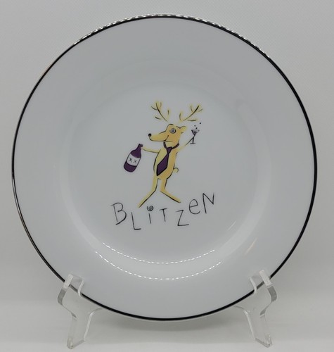 Pottery Barn REINDEER Salad Plate, Choose Reindeer Image, 8 1/2", Japan - Picture 11 of 16