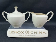 Lenox China Mansfield~(1) ~Covered Sugar Bowl with Lid and Creamer~1st Quality