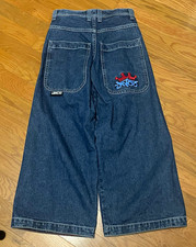 JNCO Crown Cannon Wide-Leg Blue Jeans 28x30 Barely Worn