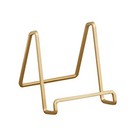  4 Inch Metal Gold Painted Square Wire Plate Stand Holder Easel Display for 2