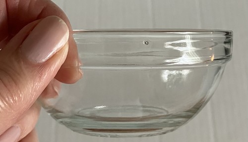 Clear Glass Individual Cooking Prep Dipping Bowls Giftco 1296 Set of 6 NOB - Picture 7 of 7