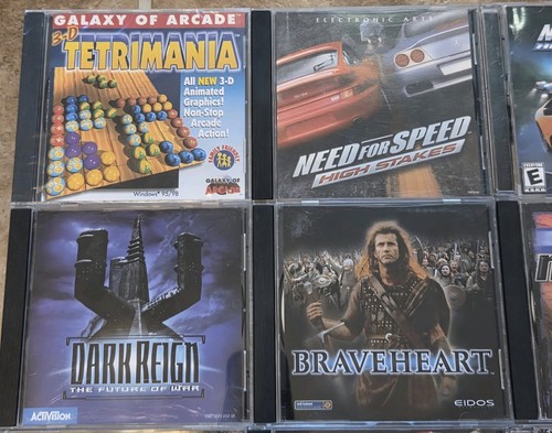 Vintage PC Games Lot - 13 Titles Mixed Genres Retro Gaming CD-ROM - Picture 2 of 6