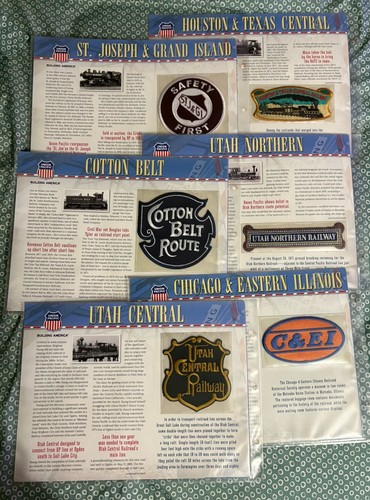 THE UNION PACIFIC RAILROAD ( 40) PATCH COLLECTION WILLABEE AND WARD L106 - Picture 7 of 9