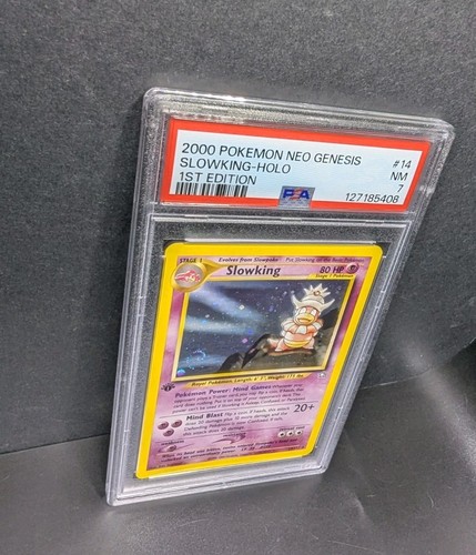 2000 Slowking Pokemon 14/111 Neo Genesis Holo 1st Edition PSA NM 7 W/ SWIRL 🌀 - Picture 17 of 20