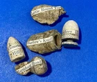 Five Civil War Bullets that were purchased from the New Oxford, PA GAR Hall