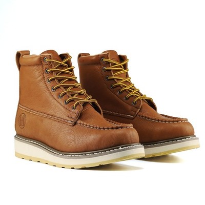 HandPoint Men's SureTrack Soft Toe Slip Resistant Moc Toe Work Boots
