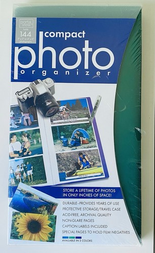 Porta View Compact Photo Organizer 144 Schutzhülle Fotos Archiv GRÜN - Bild 3 von 10