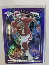 2022 Leaf Draft - Metal Black Mojo #B-SR1 Spencer Rattler (RC)