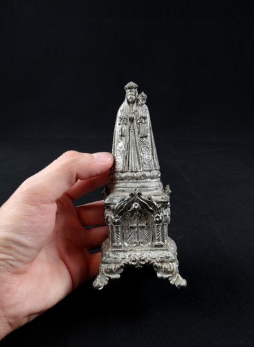 Statua Vergine Con Bambino 'Consolatrice Degli Afflitti' Regolo Fine XIX Secolo - Bild 10 von 10