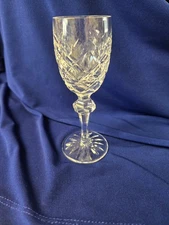 Waterford Crystal 8 White Wine 7" Powerscourt glasses purchased in Ireland 1972.