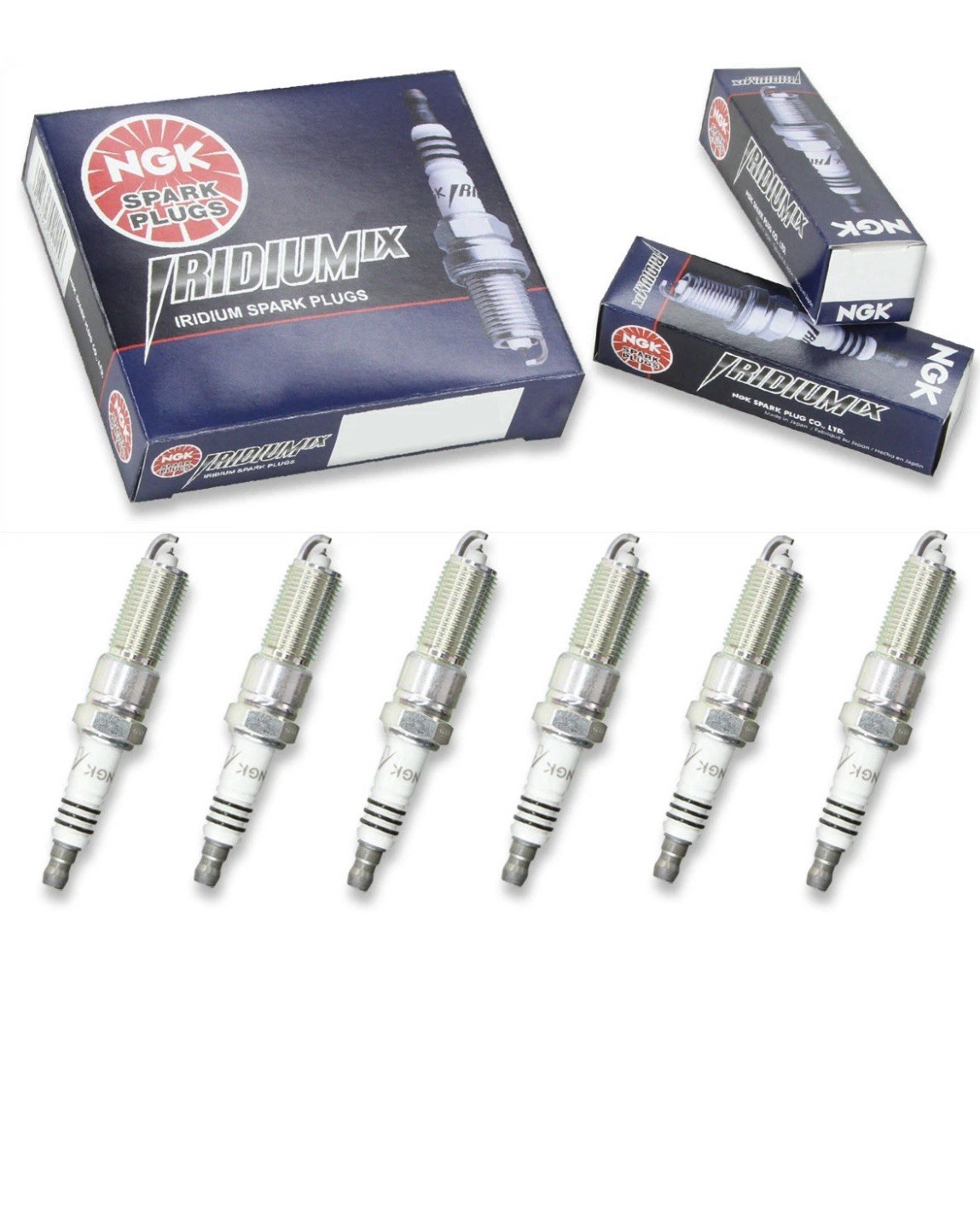 NGK Iridium IX Spark Plugs 6441 ZFR6FIX11 QTY 6