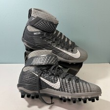 Nike Lunarbeast Elite TD Football Cleats Men's 9.5 Gray Nikeskin 779422-003 NEW
