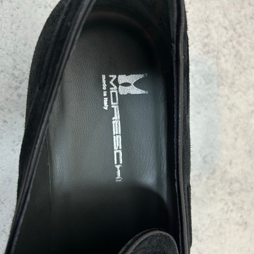 Moreschi Men’s Newport Suede Black Tassel Loafers Slip On Shoes Size 7.5 US - Picture 2 of 6