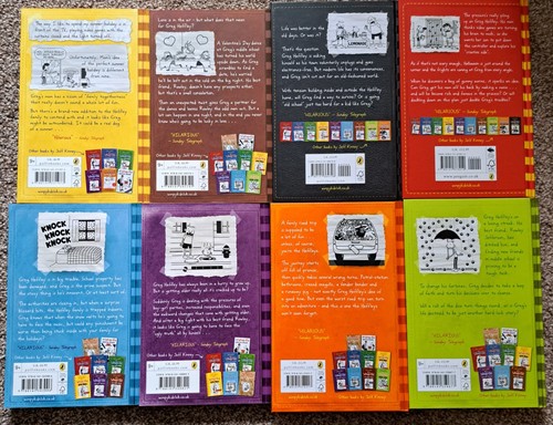 Diary of a Wimpy Kid Bundle of 8 books x 4 hardcover and 4 paperback - Picture 3 of 4