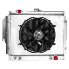3 Row Core Aluminum Radiator Shroud Fan Dodge D150 W150 Ramcharger 1979-1993