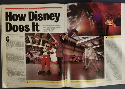 VTG Newsweek Magazine April 3 1989 Mickey's New Magic Disney World Movieland VG - Picture 4 of 4
