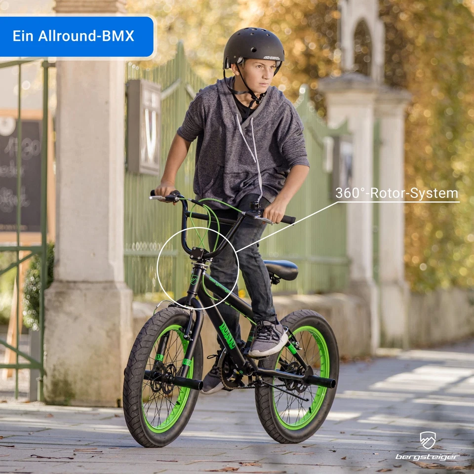 20 Zoll BMX Bergsteiger Tokyo Fat Bike 360°-Rotor-System Freestyle inkl. Pegs - Bild 4 von 4