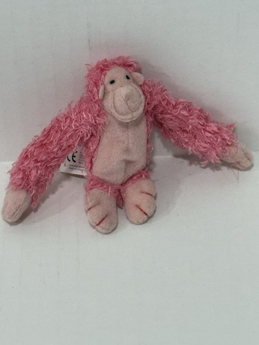 2002 Bratz Slumber Party Meygan MGA Monkey Ape Plush Stuffed Animal Pink - Picture 5 of 5