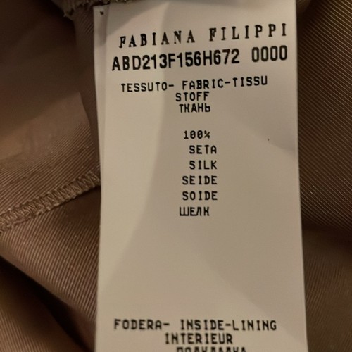 Fabiana Filippi brown silk maxi dress Retails $1900 Rare - Picture 11 of 16