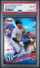 2017 BOWMAN'S BEST 1 AARON JUDGE REFRACTOR PSA 8 0230