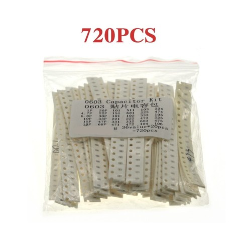 720PCS 1206 0805 0603 Kondensator Paket proben Paket oft verwendet - Bild 17 von 35
