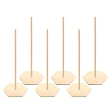 6 Pcs Wooden Donut Display Stand Holder Candy Display Board for Wedding