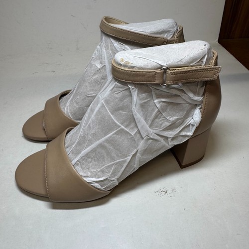 Easy Spirit Womens 6.5 W Medium Natural Leather Daven Block Heel Sandals NIB IP8 - Picture 4 of 6