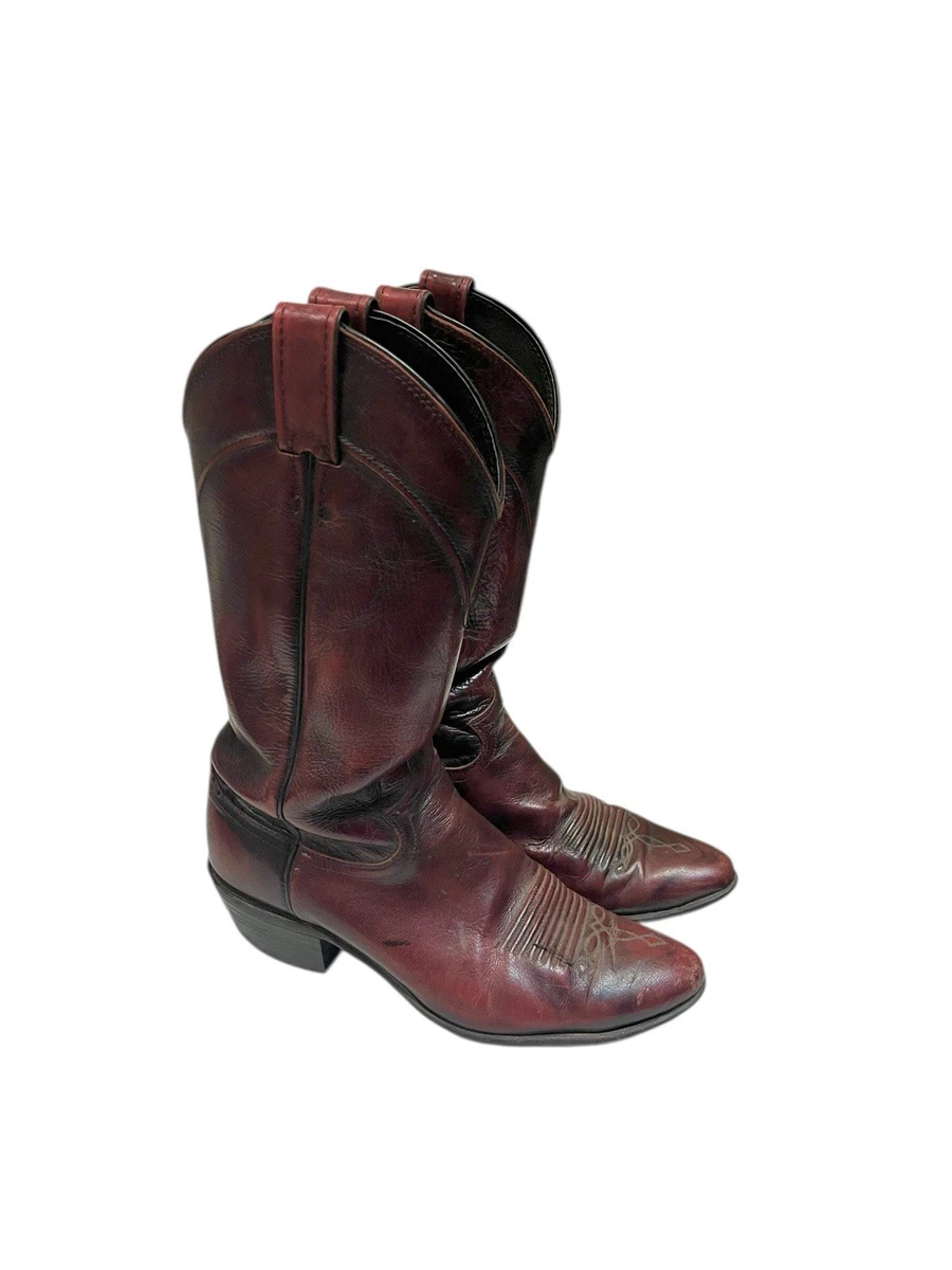 Justin Boots Saddle Tan Round Toe Roper Cowboy Boots Rubber Sole 9.5D Style 3003 Justin Boots Red Boots for Men for Sale | Shop New & Used  main image 4