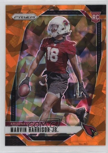 2024 Panini Prizm Rookies Orange Ice Prizm Marvin Harrison Jr #375 Rookie RC