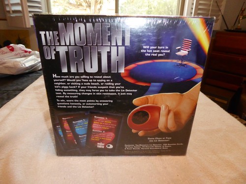 THE MOMENT OF TRUTH Adult Party Lie Detector Game 2008 Selchow & Righter SEALED - Picture 2 of 6