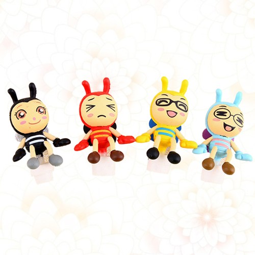 4 pièces prise casque anti poussière 3,5 mm motif mixte dessin animé - Photo 8/12