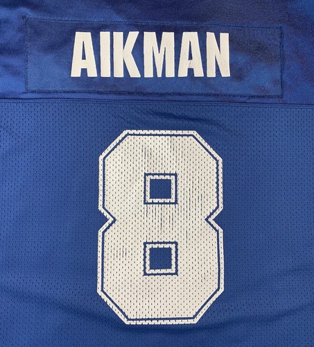 Vintage Dallas Cowboys Troy Aikman Jersey 52 XL Blue Starter Authentic #8 90s - Picture 6 of 11