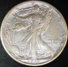 1917 Walking Liberty 90% Silver Half Dollar 50c.