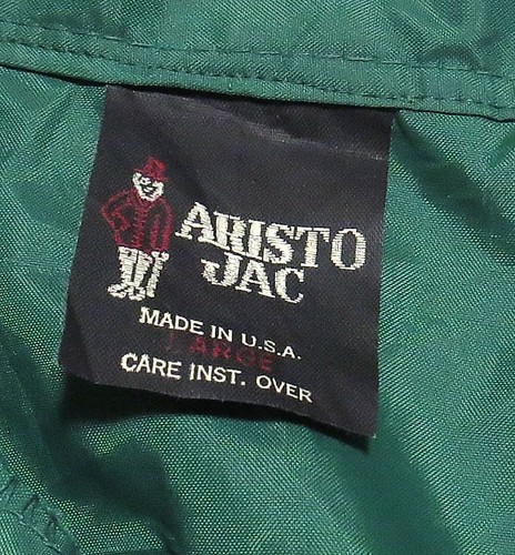vtg MEAD SPECIALTY PAPER DIVISION Windbreaker LARGE Green Jacket 80s/90s - Picture 5 of 8