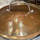 Lagastina Giaga 4 Qt./3.8 L Copper Clad Pan With Hammered Copper Clad Lid-Exc. — photo 2