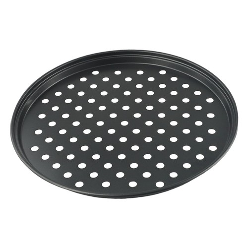 Rundes Backblech mit Löchern aus Karbonstahl für perfekte Pizza 245~32CM - Bild 6 von 42