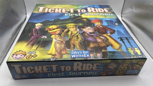 Ticket to Ride First Journey Board Game Alan R. Moon Days of Wonder NEW SEALED - Picture 2 of 3