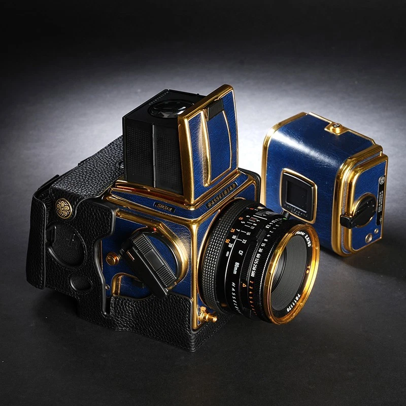 Funda de cuero para cámara Hasselblad 500 cm 501 cm 503CW 503CX 100c 50c Foto 3 de 4