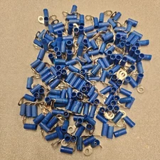 179 New #10(3/16") Ring Insulated Blue 2 1/2-4 T&B Thomas Betts 18-14 90degree