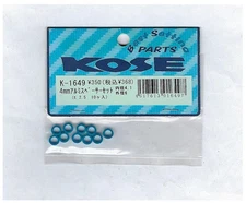 Vintage RC Car KOSE Japan K1649 Blue Aluminum 4mm M4 Spacer 2.5mm W Losi HPI 10x