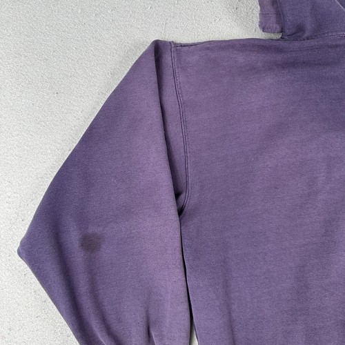 Vintage GAP Athletic Hoodie Medium Purple Half Zip Distressed Grunge Y2K Daisy - Picture 20 of 23